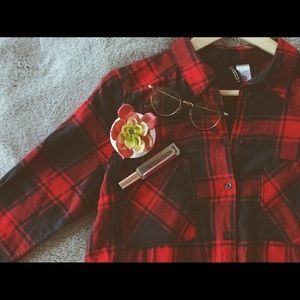 H&M | Plaid Button Down